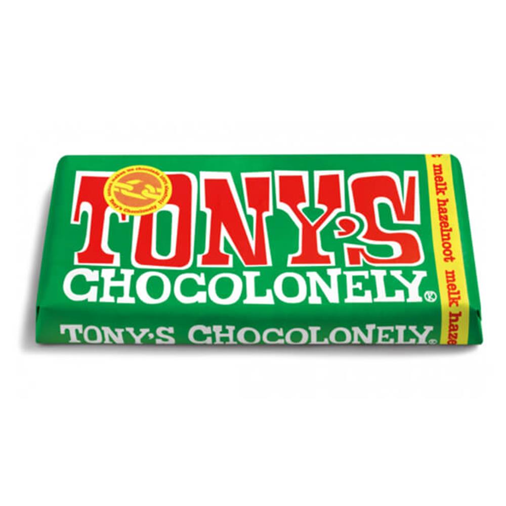 Tony's Chocolonely Milk Chocolate with Hazelnut 180g